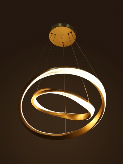 Люстра Ella 116 Вт LED 3000-6000К медь Ø40+60×150 см