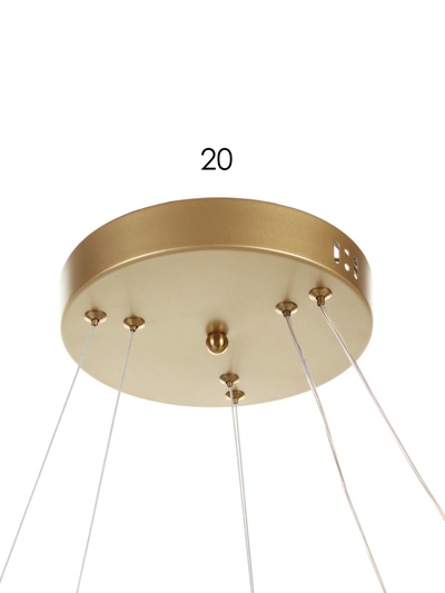 Люстра Ella 116 Вт LED 3000-6000К медь Ø40+60×150 см