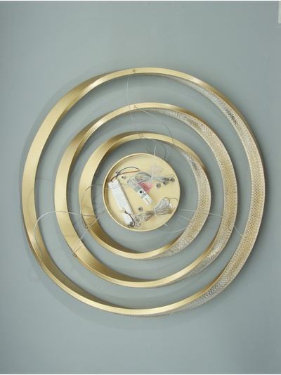 Люстра Ella 174 Вт LED 3000-6000К медь Ø40+60+80×150 см
