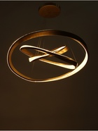 Люстра Ella 174 Вт LED 3000-6000К медь Ø40+60+80×150 см - фото 5021931