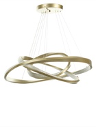 Люстра Ella 174 Вт LED 3000-6000К медь Ø40+60+80×150 см - фото 5021933