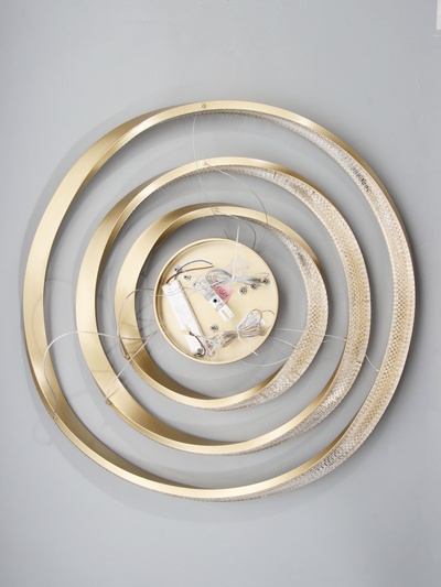 Люстра Ella 174 Вт LED 3000-6000К медь Ø40+60+80×150 см