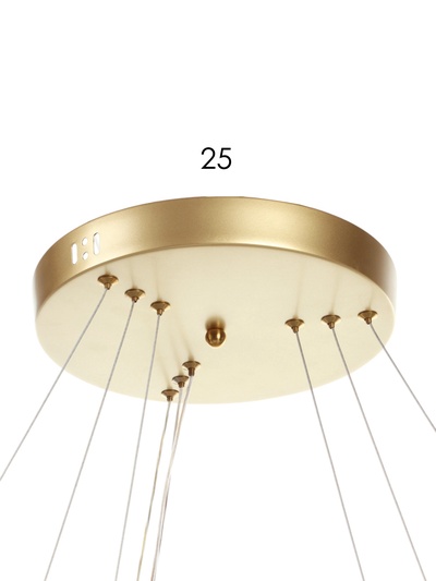 Люстра Ella 174 Вт LED 3000-6000К медь Ø40+60+80×150 см