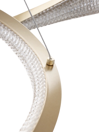 Люстра Ella 174 Вт LED 3000-6000К медь Ø40+60+80×150 см