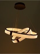 Люстра Emma 168Вт Led 3000-6000К черный/кофе/золото Ø40+60х100см 10553506