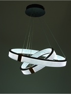 Люстра Emma 168 Вт LED 3000-6000К черный/кофе/золото Ø40+60×100 см - Фото 5