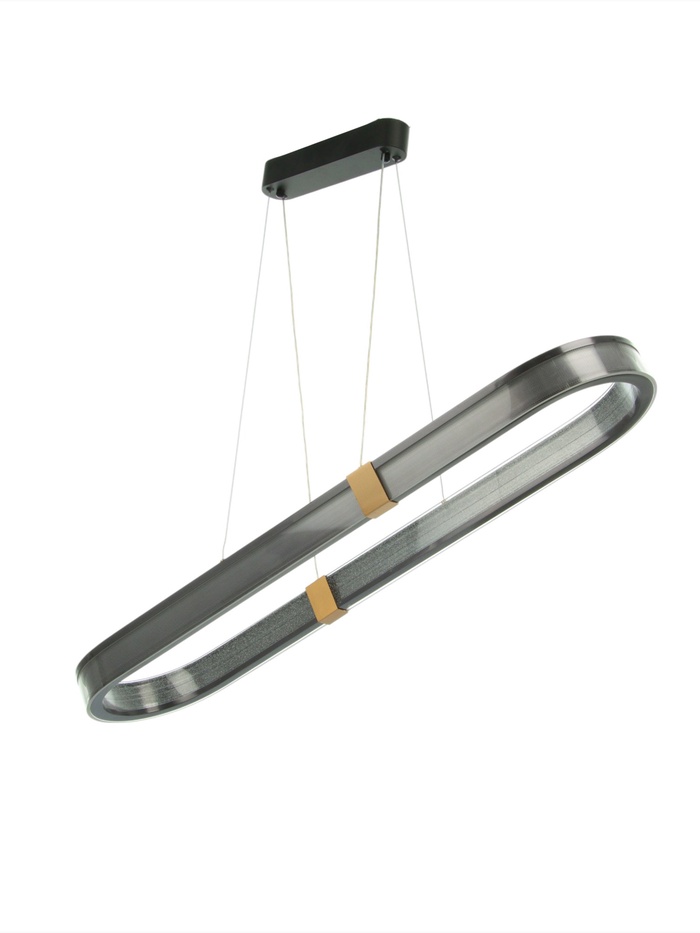 Люстра Emma 126 Вт LED 3000-6000К черный/кофе/золото 100×28×6.5 см