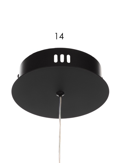 Люстра Eva 58 Вт LED 3000-6000К черная Ø57×120 см