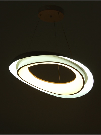 Люстра Hanna 80 Вт LED 3000-6000К белый Ø53×7 см