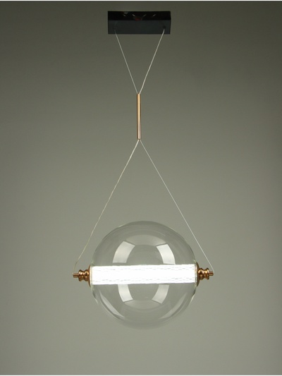 Люстра Julia 46 Вт LED 3000-6000К золото/черный Ø30×120 см