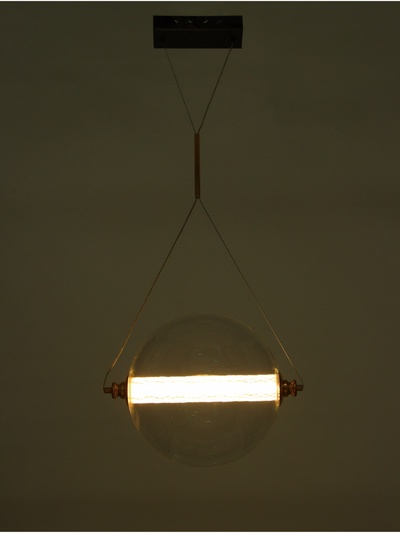 Люстра Julia 46 Вт LED 3000-6000К золото/черный Ø30×120 см