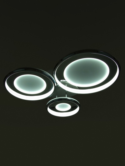 Люстра Karin 174 Вт LED 3000-6000К хром Ø30+40+50(82×71×15)см
