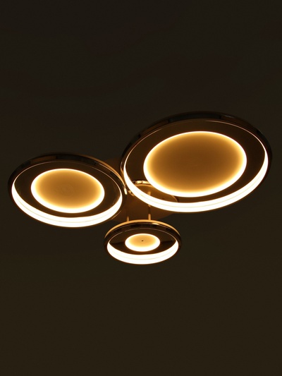 Люстра Karin 174 Вт LED 3000-6000К хром Ø30+40+50(82×71×15)см