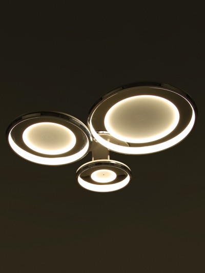 Люстра Karin 174 Вт LED 3000-6000К хром Ø30+40+50(82×71×15)см