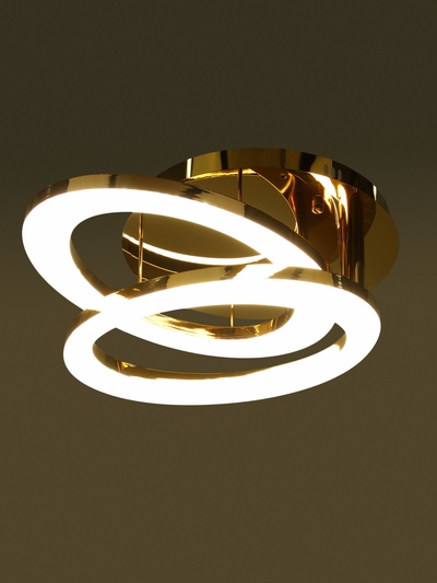 Люстра Laura 96 Вт LED 3000-6000К золото Ø51 см