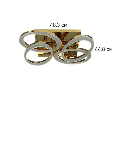 Люстра Laura 192 Вт LED 3000-6000К золото Ø86 см