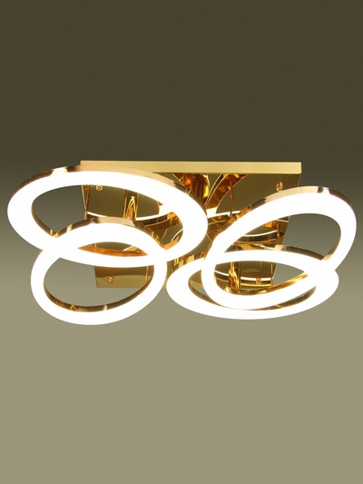 Люстра Laura 192 Вт LED 3000-6000К золото Ø86 см
