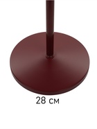 Торшер "Валли" 1х40Вт Е27 бордовый 28,5х28,5х178см - фото 41384614