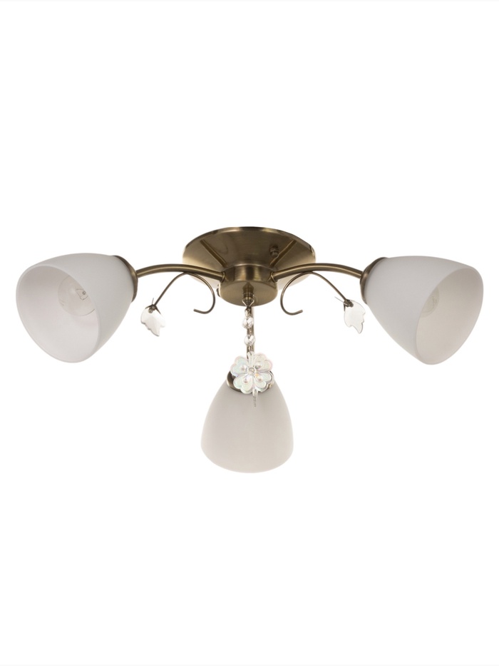 Люстра «Луиза» 3×40 Вт Е27 бронза 56×56×26 см - Фото 1