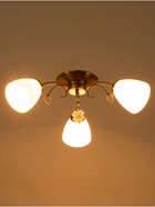 Люстра «Луиза» 3×40 Вт Е27 бронза 56×56×26 см - фото 5022236