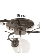 Люстра «Том» 3×40 Вт Е27 черный хром 56×56×26 см - фото 5022258