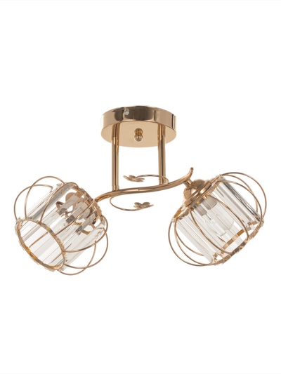 Люстра «Переливы» 2×40 Вт Е27 золото