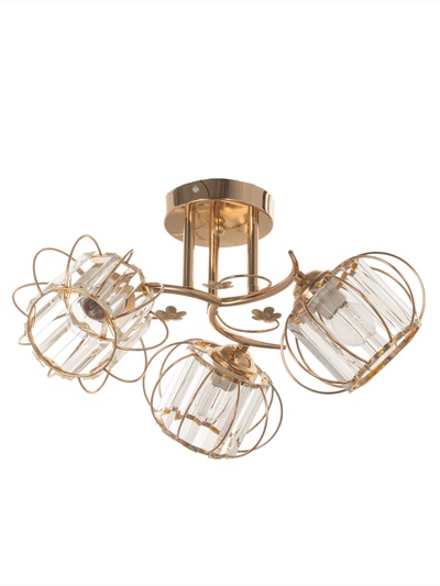 Люстра «Переливы» 3×40 Вт Е27 золото