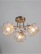 Люстра «Переливы» 3×40 Вт Е27 золото - фото 5022273