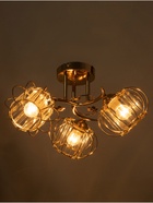 Люстра «Переливы» 3×40 Вт Е27 золото - фото 5022274