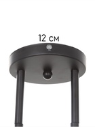 Люстра «Лорд» 3×40 Вт Е27 черный - фото 5022294