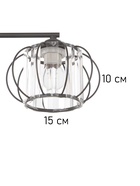 Люстра «Лорд» 3×40 Вт Е27 черный - фото 5022295