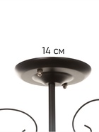 Люстра «Кинг» 3×40 Вт Е27 черный - фото 5022311