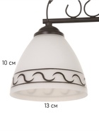 Люстра «Кинг» 3×40 Вт Е27 черный - фото 5022312