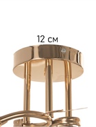 Люстра «Лиза» 3×40 Вт Е27 золото - фото 5022361