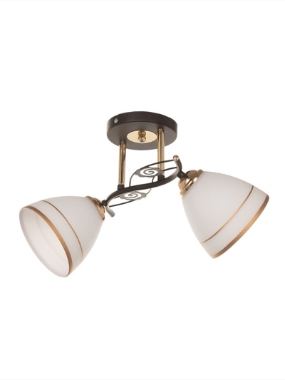 Люстра «Кира» 2×40 Вт Е27 черный/золото