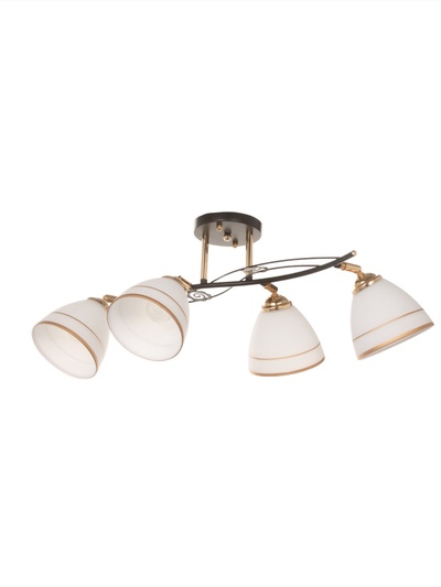 Люстра «Кира» 4×40 Вт Е27 черный/золото