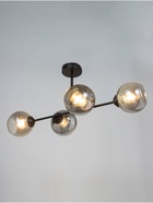 Люстра «Истра» 4×40 Вт Е27 черный - фото 5022447