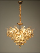 Люстра «Итали» 9×40 Вт Е14 золото 50×50×44(60)см - фото 5022456