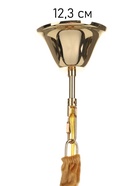 Люстра «Итали» 9×40 Вт Е14 золото 50×50×44(60)см - фото 5022465