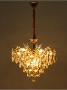 Люстра «Итали» 9×40 Вт Е14 золото 50×50×44(60)см - фото 5022457