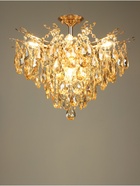 Люстра «Итали» 9×40 Вт Е14 золото 50×50×44(60)см - фото 5022460