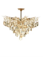 Люстра «Итали» 9×40 Вт Е14 золото 50×50×44(60)см - фото 5022462