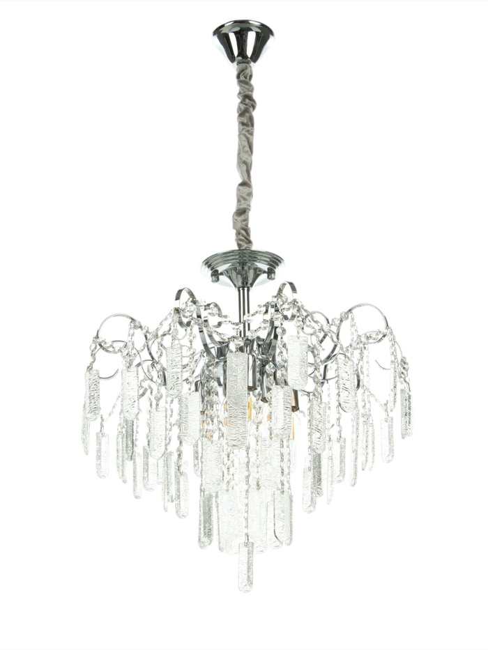 Люстра «Богемия» 6×40 Вт Е14 серебро 50×50×51(60)см - Фото 1