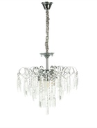 Люстра «Богемия» 6×40 Вт Е14 серебро 50×50×51(60)см - фото 5022477