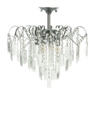 Люстра «Богемия» 6×40 Вт Е14 серебро 50×50×51(60)см - фото 5022481