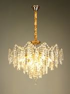 Люстра «Мария» 9×40 Вт Е14 золото 60×60×46(60)см - фото 46005416