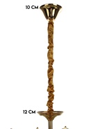 Люстра «Мария» 9×40 Вт Е14 золото 60×60×46(60)см - фото 46005429