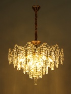 Люстра «Мария» 9×40 Вт Е14 золото 60×60×46(60)см - фото 46005417