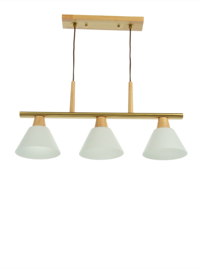 Светильник «Клео» 3×40 Вт Е27 бронза/коричневый 68×18×100 см - Фото 1