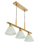 Светильник «Клео» 3×40 Вт Е27 бронза/коричневый 68×18×100 см - фото 41384974